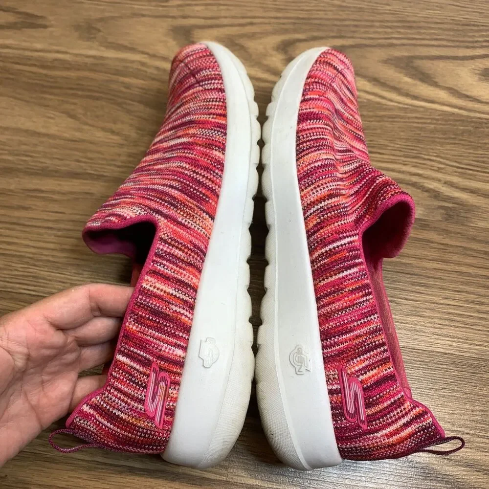 Skechers Women's Sneakers Size 9.5 GoGa Max Gen5 Slip-On Shoes Pink Multi‎ 15615